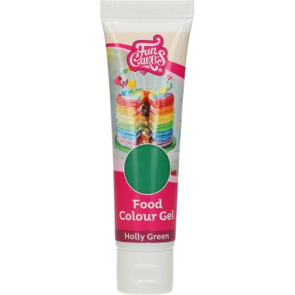 Gélová farba zelená cesmína 30 g - FunCakes - FunCakes