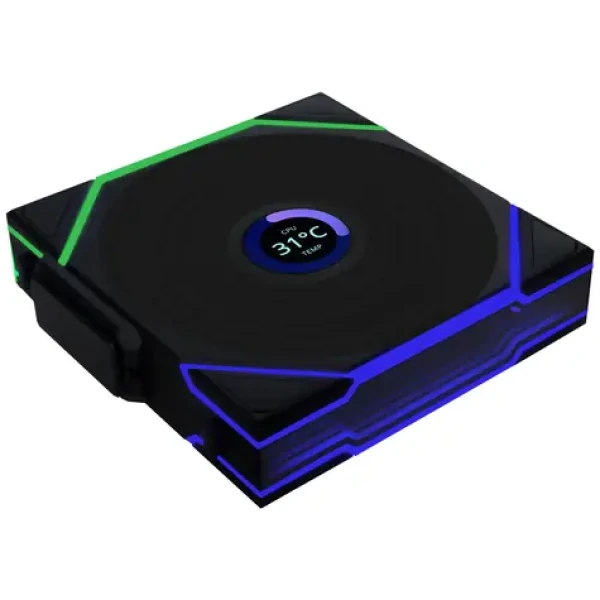 Lian Li UNI FAN TL Wireless LCD Fan Reverse Blade čierna / 120mm / Fluid Dynamic Bearing / 31 dB @ 1900 RPM / 54.3 CFM (12RTLLCD1W1B)