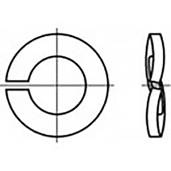 TOOLCRAFT TO-6854370 pérová podložka Vnútorný Ø: 14 mm DIN 128 pružinová ocel pozinkované 500 ks; TO-6854370