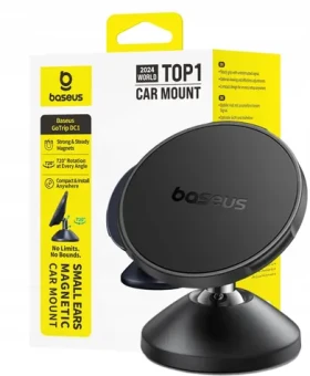 Baseus GoTrip DC1 čierna / Držiak telefónu do auta / MagSafe / palubná doska a čelné sklo (6932172692308)