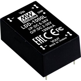 MEAN WELL LDD-1000L DC / DC menič napätia, DPS 52 W Počet výstupov: 1 x; LDD-1000L