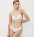 Triumph - Lovely Micro Push-up: Tvarovací komfort s čipkovaným lemovaním Triumph WHITE 75A
