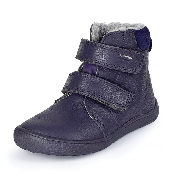 Dievčenské zimné barefoot topánky PRO-tex BEKA PURPLE - 24