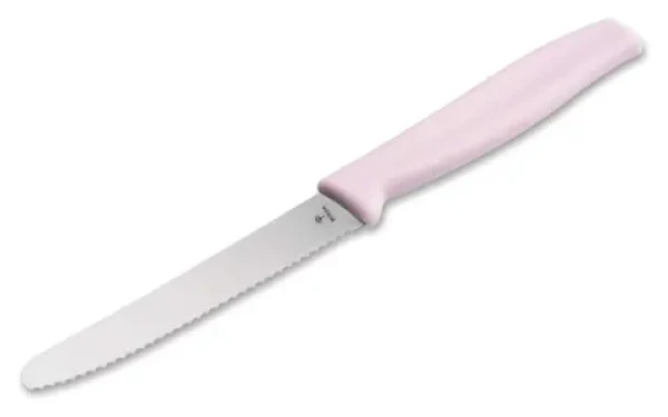 Boker Nôž na pečivo ružový / Kuchársky nôž / vlnkované ostrie / celková dĺžka 21 cm (03BO012)