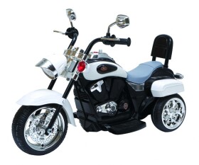 Mamido Detská elektrická motorka Chopper biela