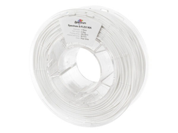 S-FLEX filament 90A polar white 1,75 mm Spectrum 0,5 kg