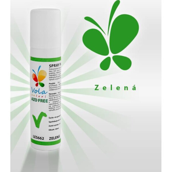 Farba v spreji pastelová na čokoládu AF (zelená) 100 ml - Ambrosio - Vola colori - Vola colori