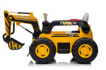 Mamido Mamido Detský elektrický bager CAR-26B žltý | 4x4 | RC 2.4Ghz | EKO koža | 12V10Ah