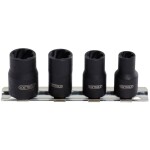 KS Tools 913.1450 Súprava nástrčkov so špirálovým profilom 1/4", 4 ks, 8-13 mm; 913.1450