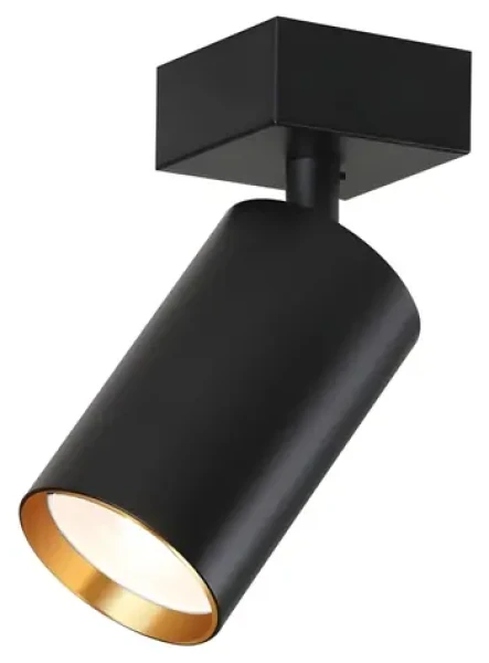 Immax NEO PUNTO-1 čierno-zlatá / Bodové svietidlo / GU10 4,8 W / RGB + CCT / Zigbee 3.0 / TUYA (07261Z)