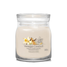 Yankee Candle Signature Vanilla Creme Brulee stredný pohár 368g / doba horenia až: 50 h (5038581128955)