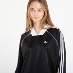 Tričko adidas 3-Stripes Jacquard Long Sleeve Long-Sleeve Top Black M