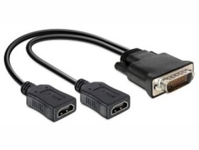 DeLock adaptér DMS-59 samecgt; 2 x HDMI samica 20 cm (65280)