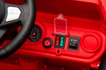 Mamido Mamido Elektrické autíčko OFFROAD červené 12V Vysoký podvozok, široké sedadlo, Odpružené nápravy, 2,4 GHz Diaľkové ovládanie LED svetlá