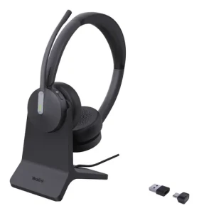 Yealink BH70 Dual (MS Teams) čierna / Stereo náhlavná súprava / mikrofón / Bluetooth 5.2 / nabíjací stojan USB-A/C (1208701)