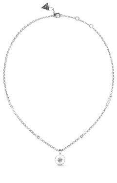 Guess Moderný oceľový náhrdelník Monete JUBN02201JWRHT/U
