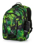 Školský set Bagmaster BAG 23 A Set Green/black/grey