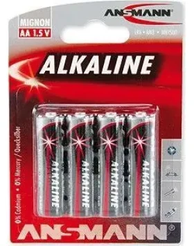 Ansmann Red / Alkalická batéria AA / 1,5 V / 4 ks (5015563)