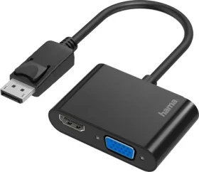 HAMA 200334 Rozbočovač a prevodník / DisplayPort na HDMI/VGA (200334)