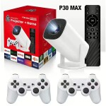 Roger RoGer RO-P30MAX Retro Games Projector + 2 Pads / 30000+ games / 4K / Wifi