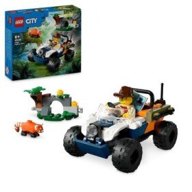 LEGO® City 60424 Štvorkolka na prieskum džungle misia panda červená