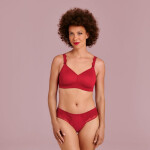 Selma šortky 1335 červená - RosaFaia 265 true red 42