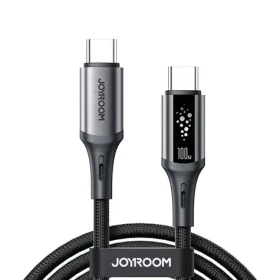 Joyroom S-A60 StarTalk Nabíjací kábel USB-C(M) - USB-C(M) 100W 1.2m čierna (6956116762339)