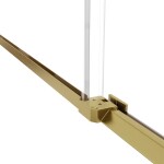 HOPA - Sprchové dvere BELVER GOLD NEW - Farba rámu - Zlatá, Rozmer A - 140, Smer zatvárania - Univerzálny Ľavé / Pravé, Výplň - Číre bezpečnostné sklo - 8 mm BCBELV14BGCN