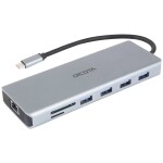 Dicota Stacja dokujšca USB-C 13 w 1 Dock 4K HDMI/DP PD 100W