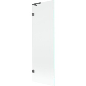 MEXEN/S - Lunar L vaňová zástena FIX 60 x 150, transparent, grafit kartáčovaná 897L-060-000-66-00