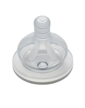 NIP Cumlík okrúhly, široký 2 ks / silikón-M / 0m+ (NIP33031)