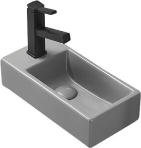 MEXEN - Inez umývadlo na dosku pravej 40 x 20, šedá mat - 21484061P 21484061R