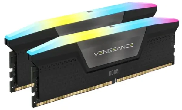 Corsair Vengeance RGB 64GB (2x32GB) 6000MHz čierna / DDR5 / PC5-48000 / CL40-50-50-96 / 1.35V (CMH64GX5M2D6000C40)