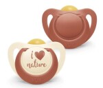 NUK For Nature latexový cumlík 6-18m., 2 ks