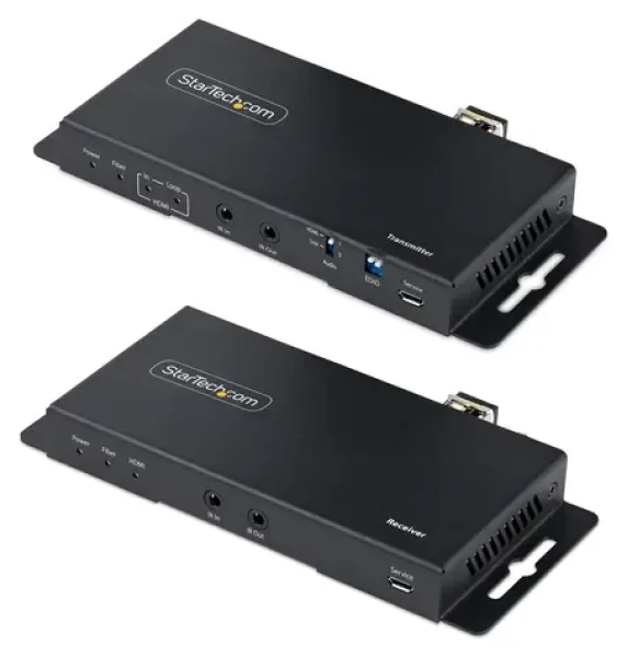 StarTech 4K HDMI over Fiber Extender Kit / Extender videosignálu / 4K 60Hz / HDR / Single Mode až 1 km (ST121HD20FXA2)