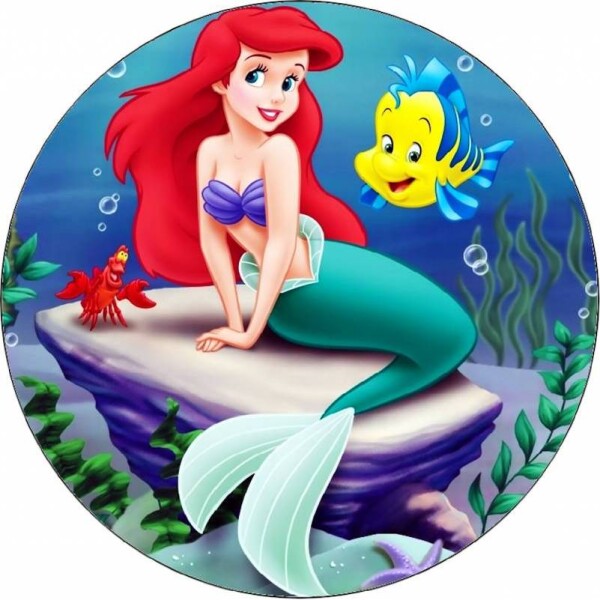 Jedlý papier Ariel malé morskej víly 19,5 cm - Magic - Magic