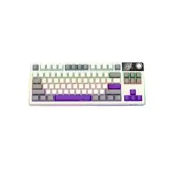 LORGAR KBP70TKLW (US) béžová / bezdrôtová herná klávesnica 75% / US / 2.4GHz / BT 5.0 / RGB (LRG-KBP70TKLW-RT-US)