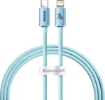 Baseus BSU3637 světle modrá / USB kabel / USB-C - Lightning / 1.2 m (BSU3637)