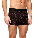 Noviti Boxerky BB006 Vzor M-2XL černá whisky XXL