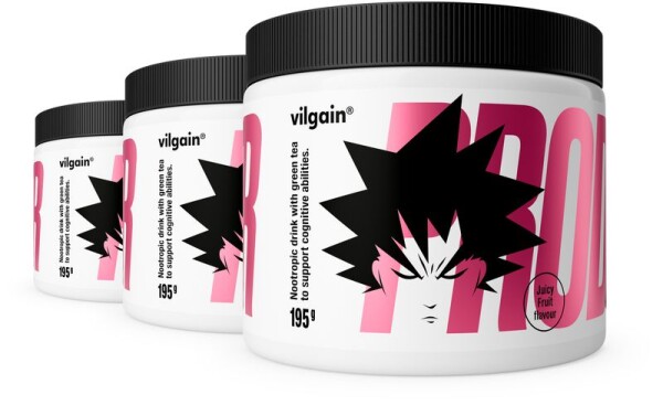 Vilgain Prodigy Powder – 3× Šťavnaté ovocie 195 g