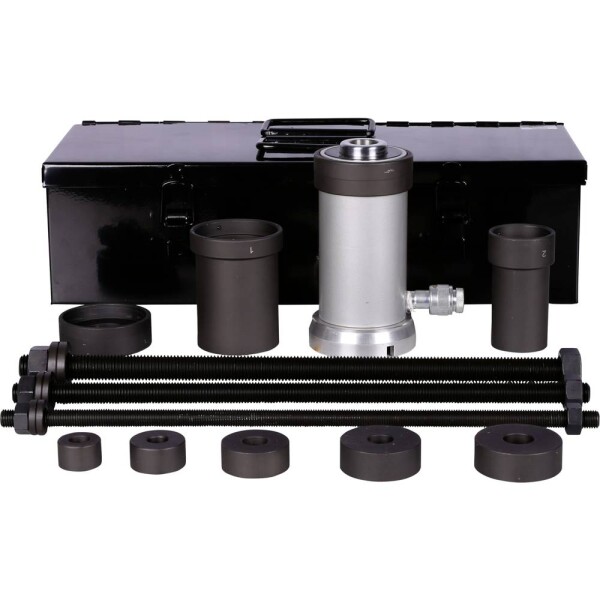 Univerzálna súprava ťažných objímok s hydraulickým valcom 18 t, 24 kusov KS Tools 460.3755; 460.3755
