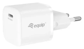 Equip USB-C 20W biela / Sieťová nabíjačka / USB Power Delivery 3.0 / 1x USB-C / 20 W / 25 ks/balenie (245530)