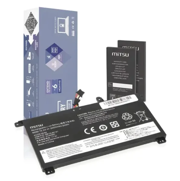 01AV493 / Batéria pre notebook / Lenovo ThinkPad T570, T580, P51s / 2000 mAh / 30 Wh / 15,2 V (BC/LE-T580)