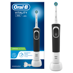 Oral B Elektrická kefka Vitality Black Cross action