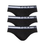Pánske nohavičky 3PACK UM0UM01227 Čierna s bielou - Tommy Hilfiger S/M černá s bílou