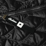 Dlouhá černá prošívaná bunda s opaskem model 17099237 - ROSSE LINE Barva: odcienie czerni, Velikost: XXL (44)