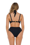 Dámske dvojdielne plavky Athens 3 S939AH3 Black - Self 46D