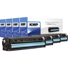 KMP H-T171V toner kombinované balenie náhradný HP 131A, 131X, CF210A, CF210X, CF211A, CF212A, CF213A čierna, zelenomodrá, purpurová, žltá 2400 Seiten; 1236,0005