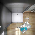 H K - Obdĺžnikový sprchovací kút SOLO R809, 80x90 cm so zalamovacími dverami, rohový vstup SE-SOLOR809