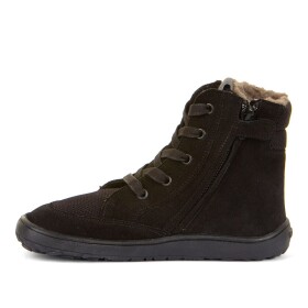 Detské zimné barefoot topánky TEX WOOL GROW Black, Froddo, G3160234-4, čierna - 34